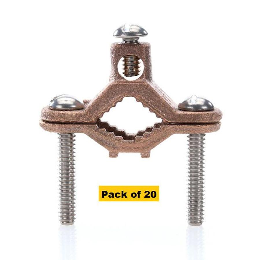 New Burndy QA34-2N Terminal Grounding Lug 400-500 KCMIL 2-Hole 1/2" - No Box
