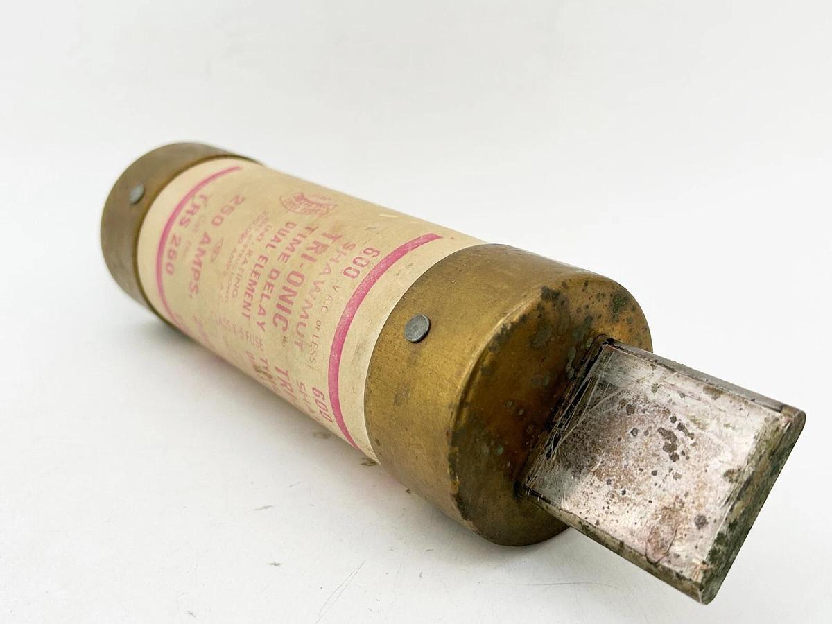 Used Gould Shawmut TRS-250 Time Delay Dual Element Fuse 250A 600V Class K5