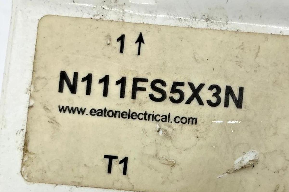 Used Eaton Cutler-Hammer N111FS5X3N Contactor Non-Reversing 3P 270A 600VAC Coil 24VDC