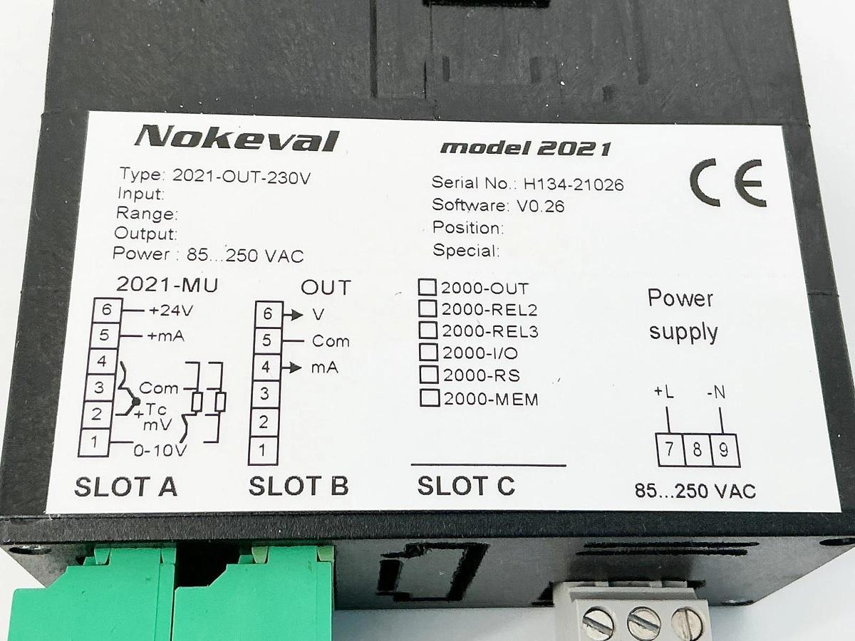 New Nokeval 2021-230V Panel Meter 85-250VAC Model 2021