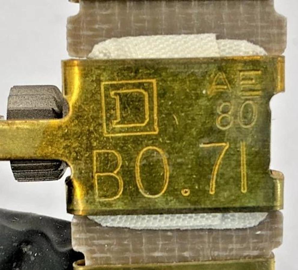 Lot of 3 New Square D B0.71 Overload Relay Thermal Unit