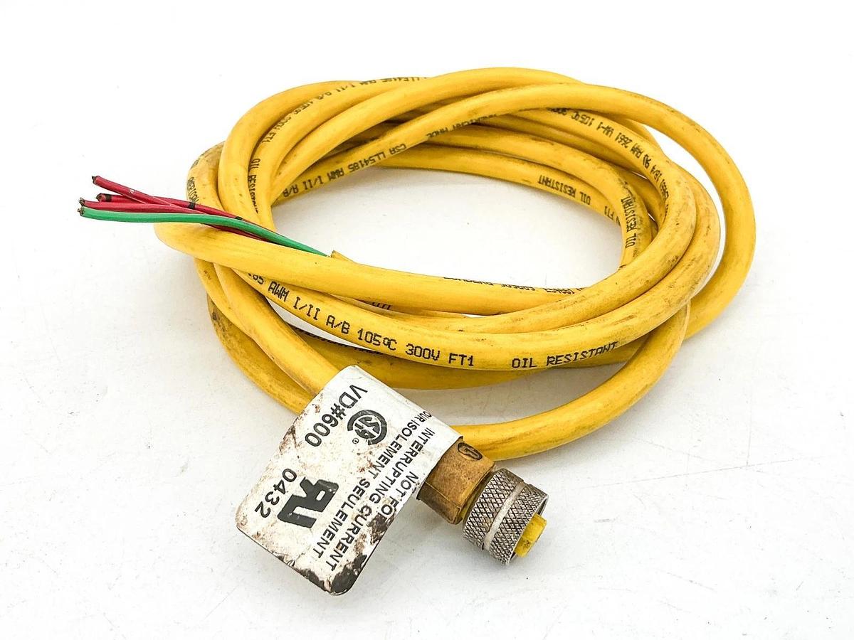 Used Lumberg RKT 4U-689/30FT Cordset 4Pin 300V