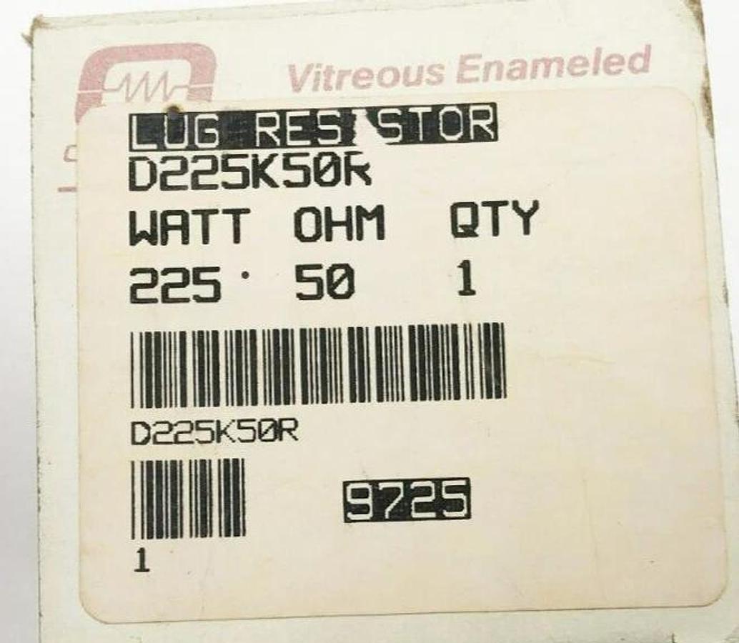 New Ohmite D225K50R Lug Resistor 50 ohm 225W 10% Resistance