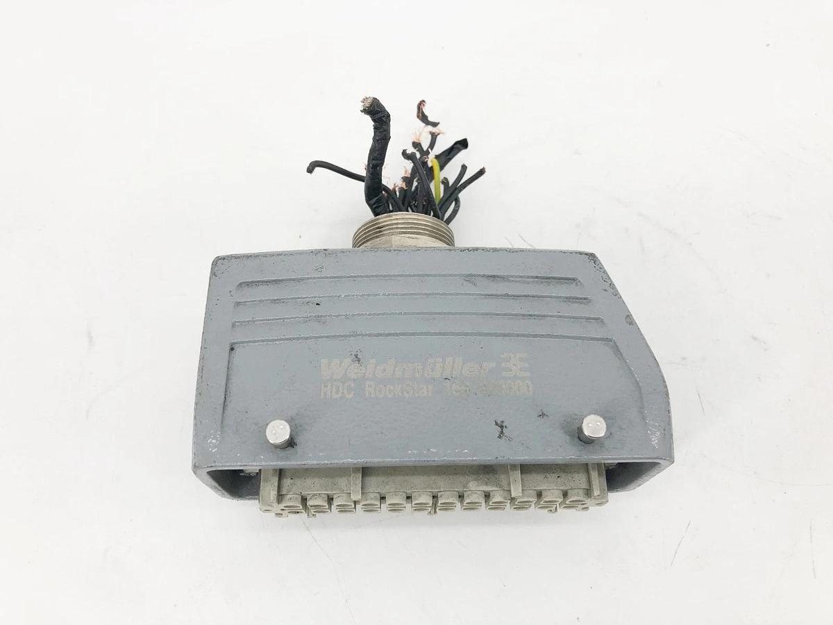 Used Lot of 2 Weidmuller 1661370000 Heavy Duty Power Connectors HCD Rockstar