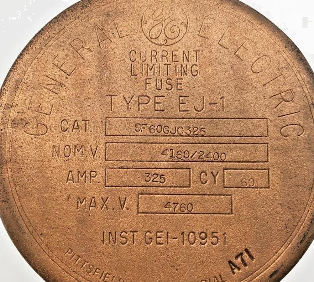 New GE General Electric 9F60GJC325 Fuse 4760V 325A Type EJ-1DD - No Box