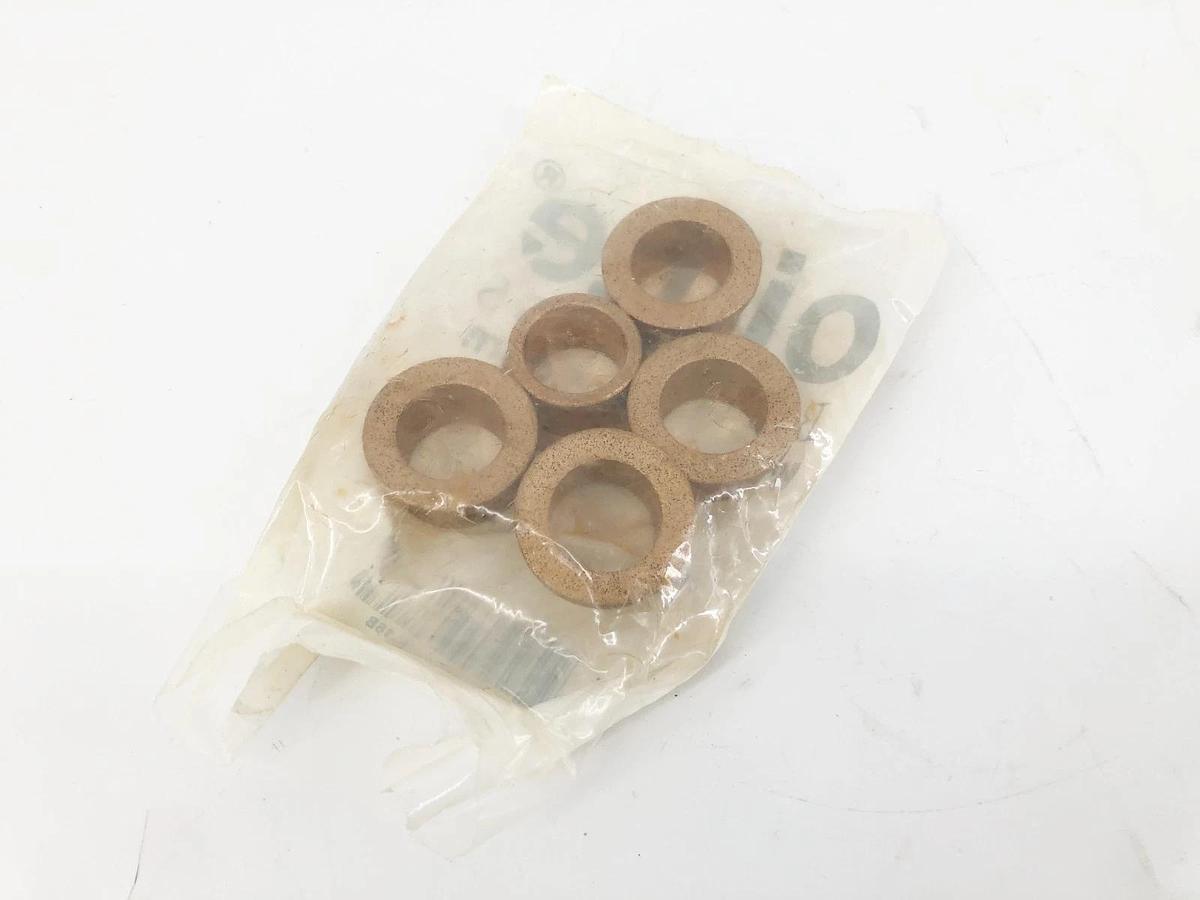 Bag of 5 New Oiltite FFM2026-16B Bronze Flanged Sleeve Bearings 20mm Bore