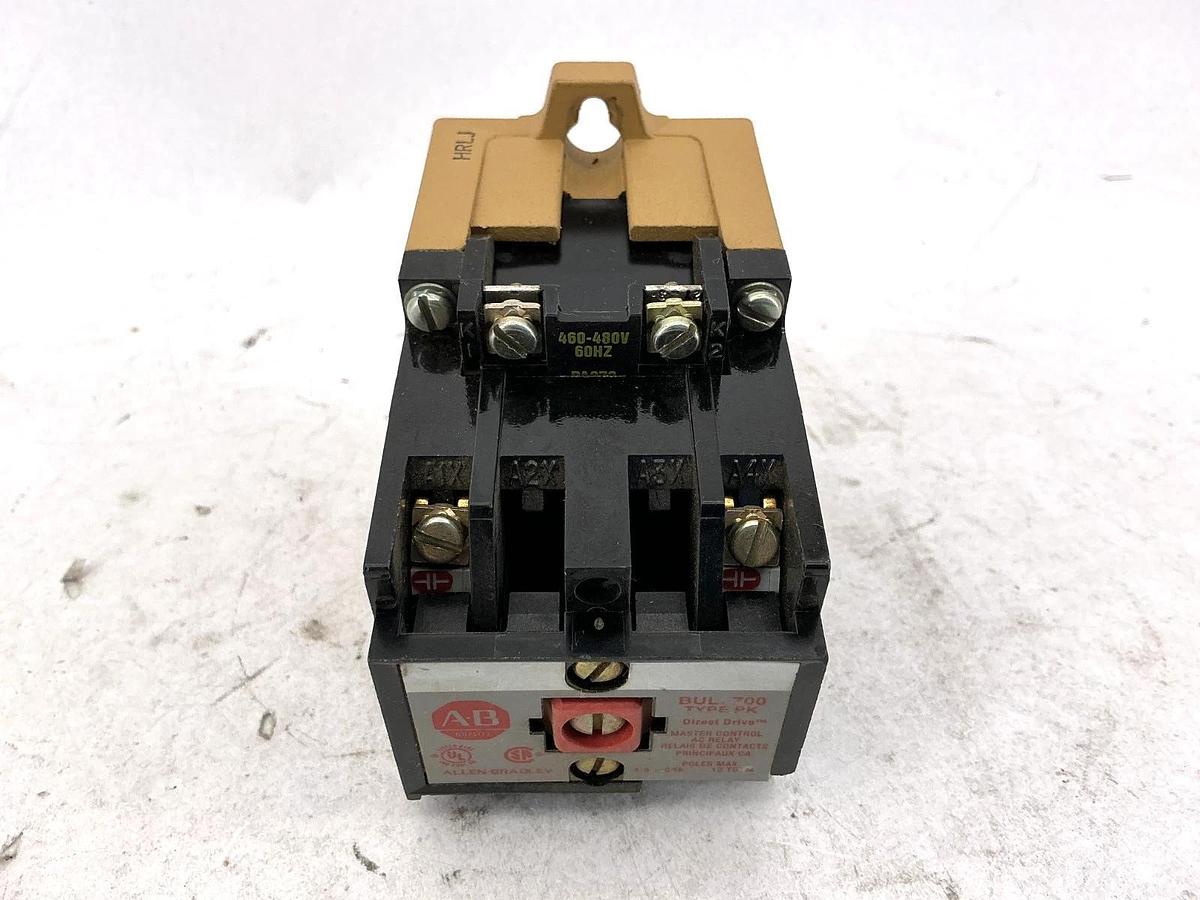 Used Allen Bradley 700-PK200A4 Ser B Control AC Relay 20A 460/480V 60HZ