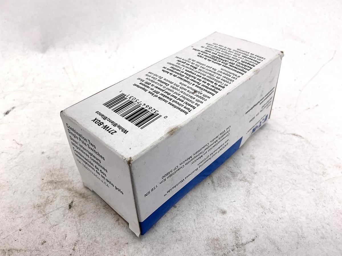 Lot of 3 New Eaton 271W-BOX Combination Device Combination Two 1-Pole Switches