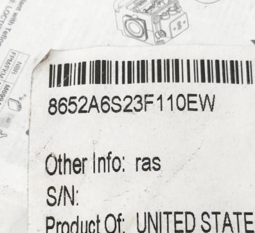 New Aventics 8652A6S23F110EW Valve 3/2 - Slow Start/ Quick Exhaust 3/8" NPTF