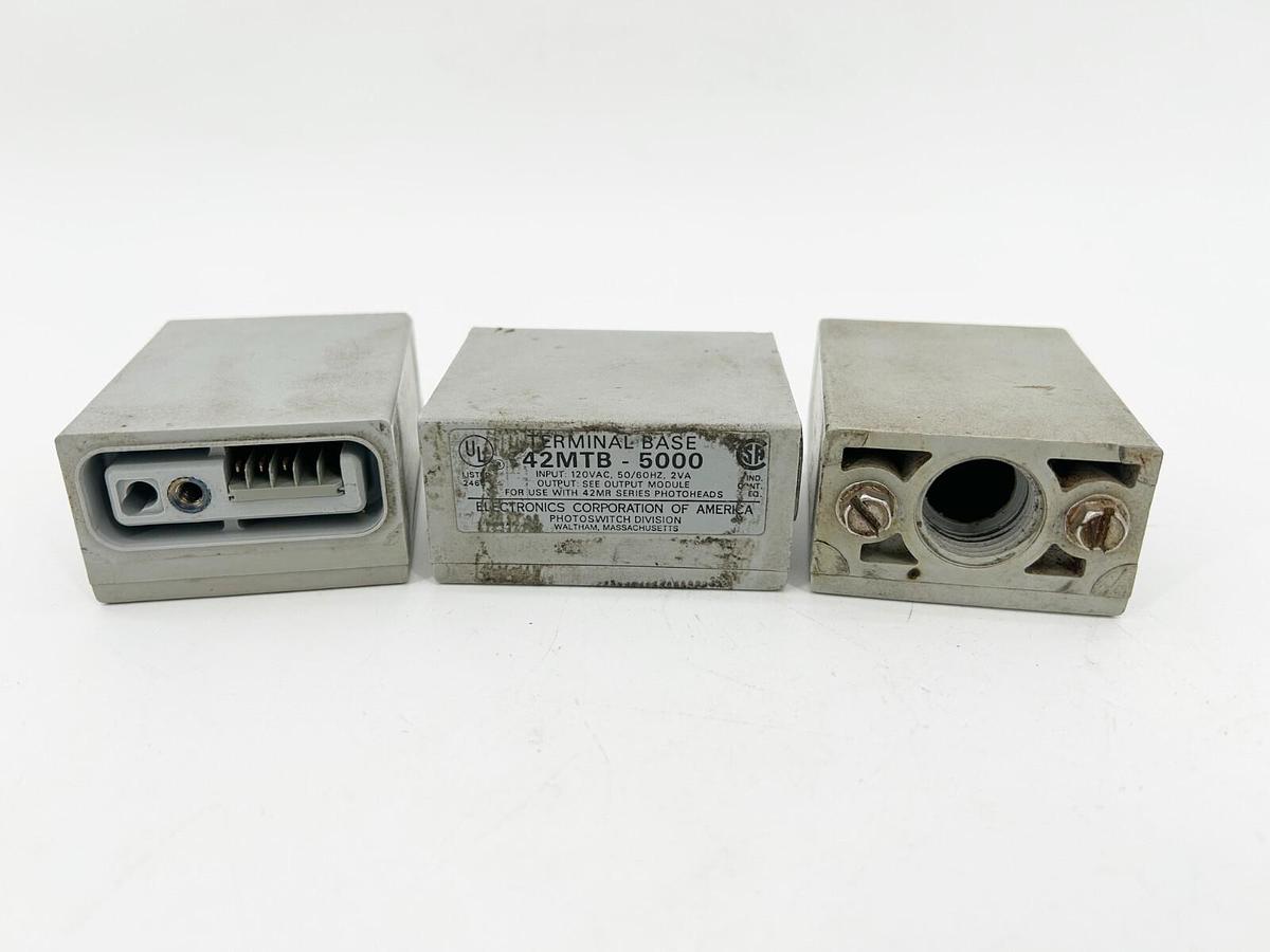 Used Lot of 3 Allen Bradley 42MTB-5000 Sensor Power Base 102-132VAC 2A
