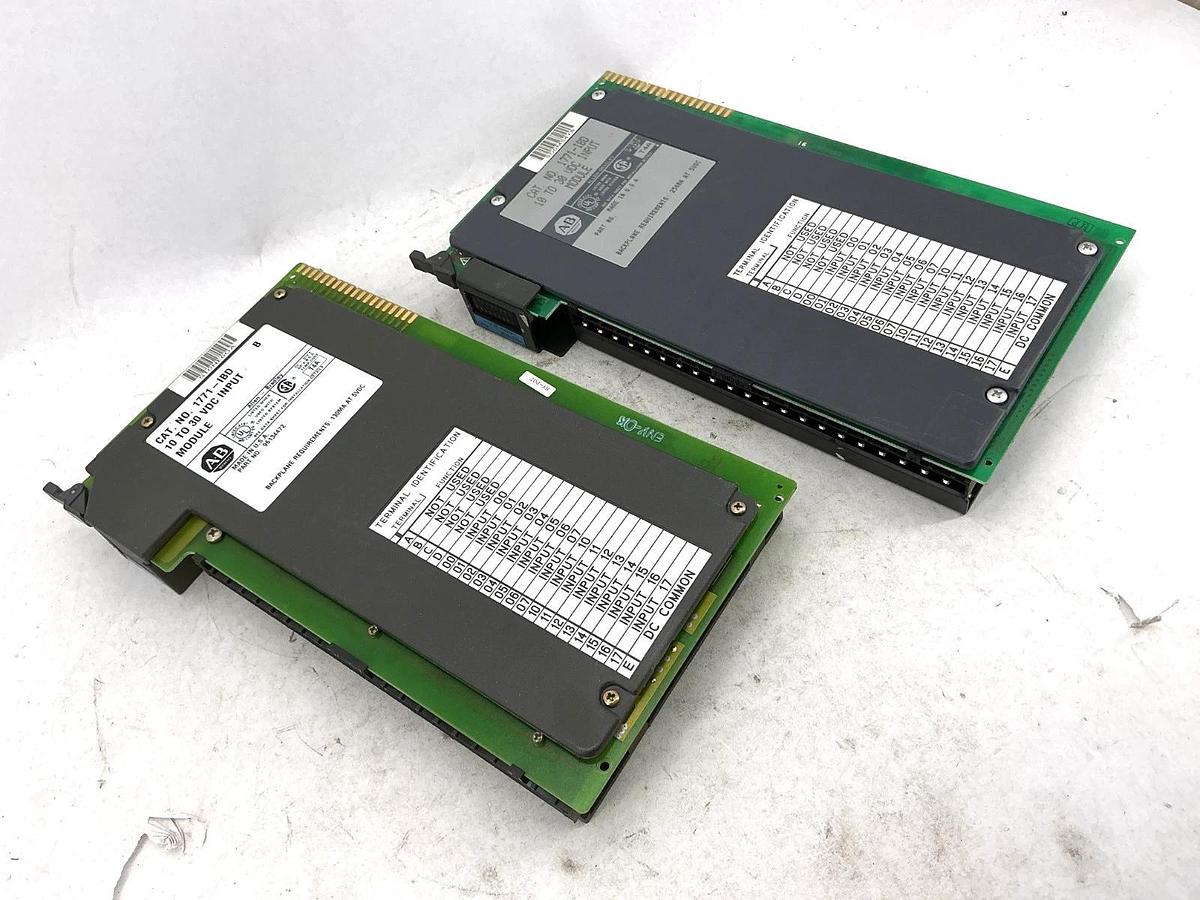 Used Lot of 2 Allen Bradley 1771-IBD Ser B Input Module DC Input 10-30VDC