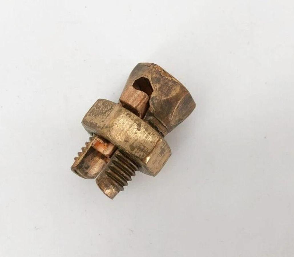 Lot of 4 New Ilsco IK-4 CU Copper Split Bolt Connectors 16-4 SOL