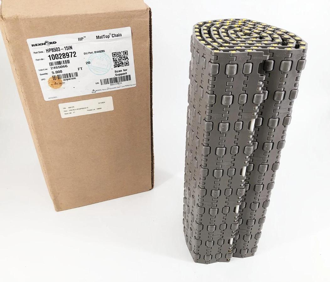 New Rexnord 10028972 Conveyor Chain HP8503-15IN 15" W x 5FT L