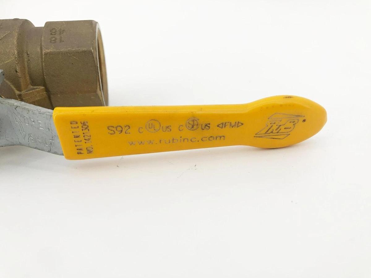 New Rubinc CW617N 600 CWP PN40 DN25 1" Brass Full Port Ball Valve