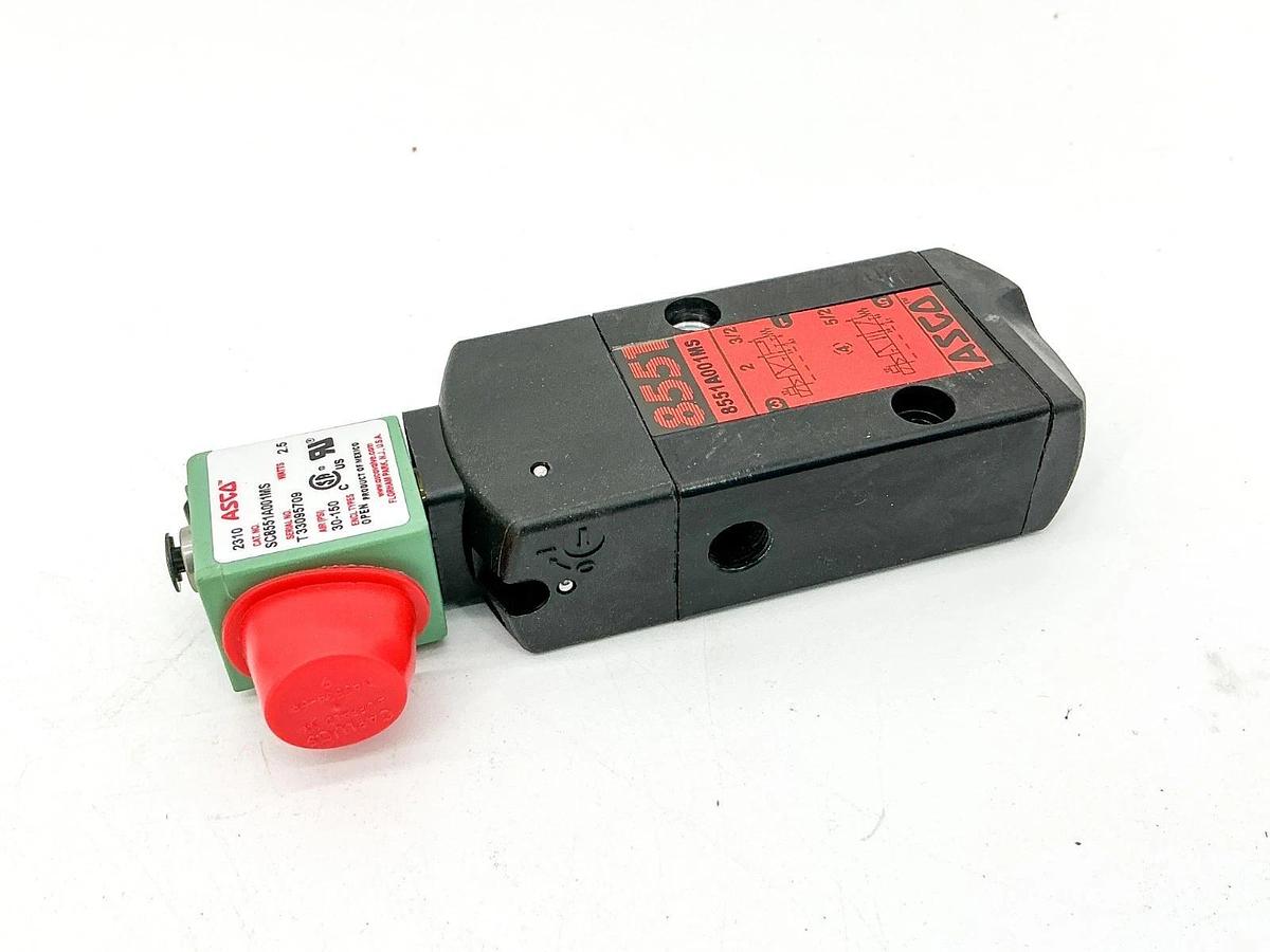 New Asco SC8551A001MS Solenoid Valve 120V 30-150PSI 2.5W