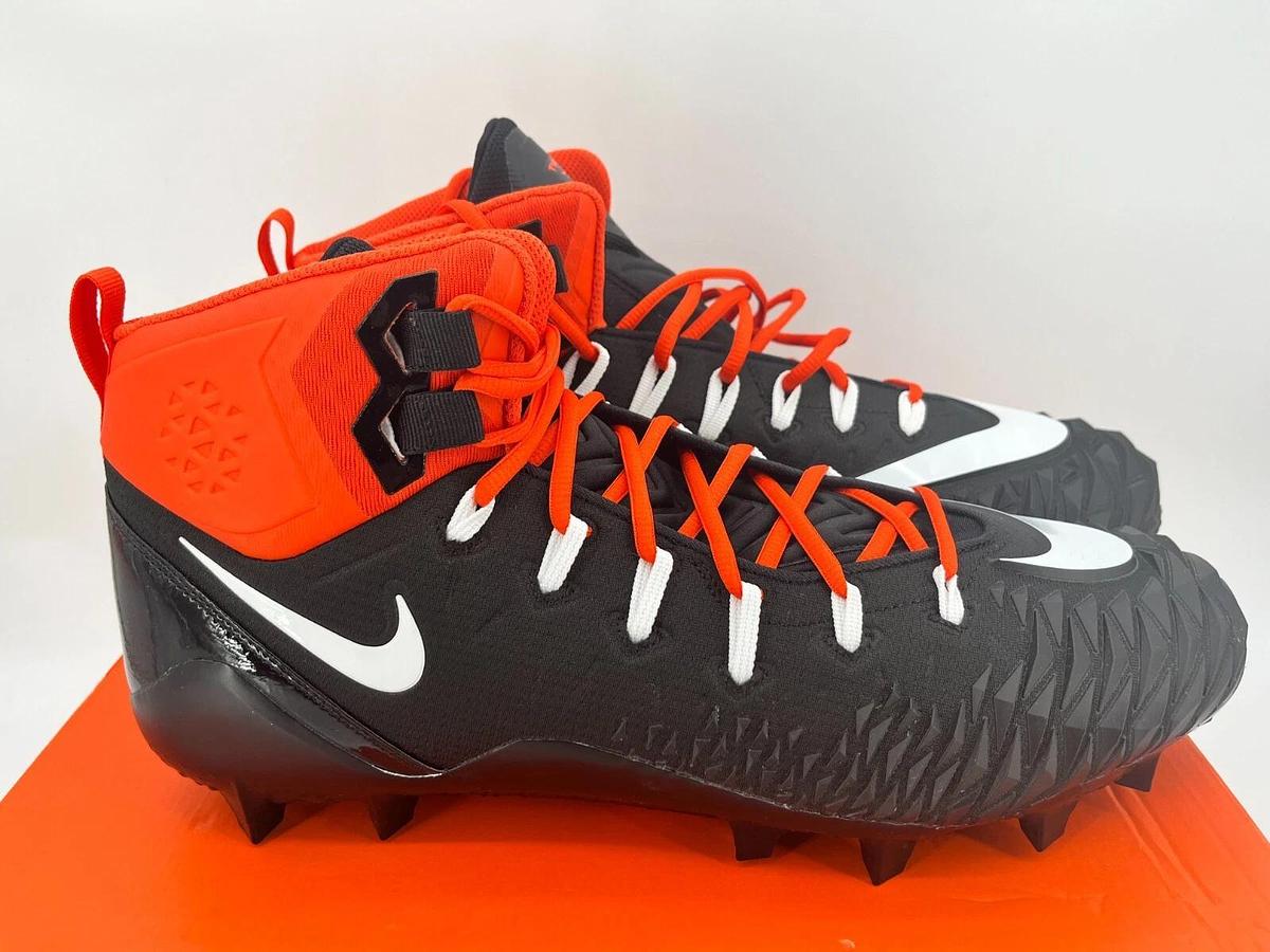 Nike Force Savage Pro SMU P Black/White/Orange Size 16 OSU Beavers Cleats