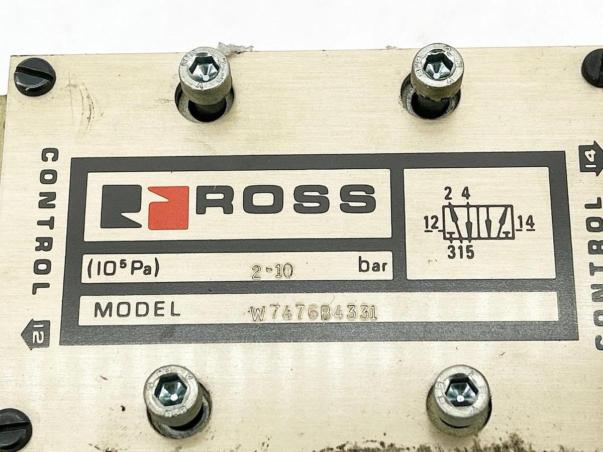 New Ross Controls W7476B4331 Solenoid Valve 110/120V 50/60Hz 2-10Bar- No Box