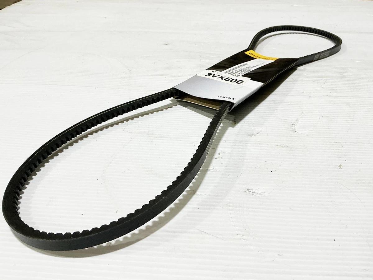 New Lot of 2 Continental 3VX500 Cogged V-Belt 50"OD 0.38" Width - No Box