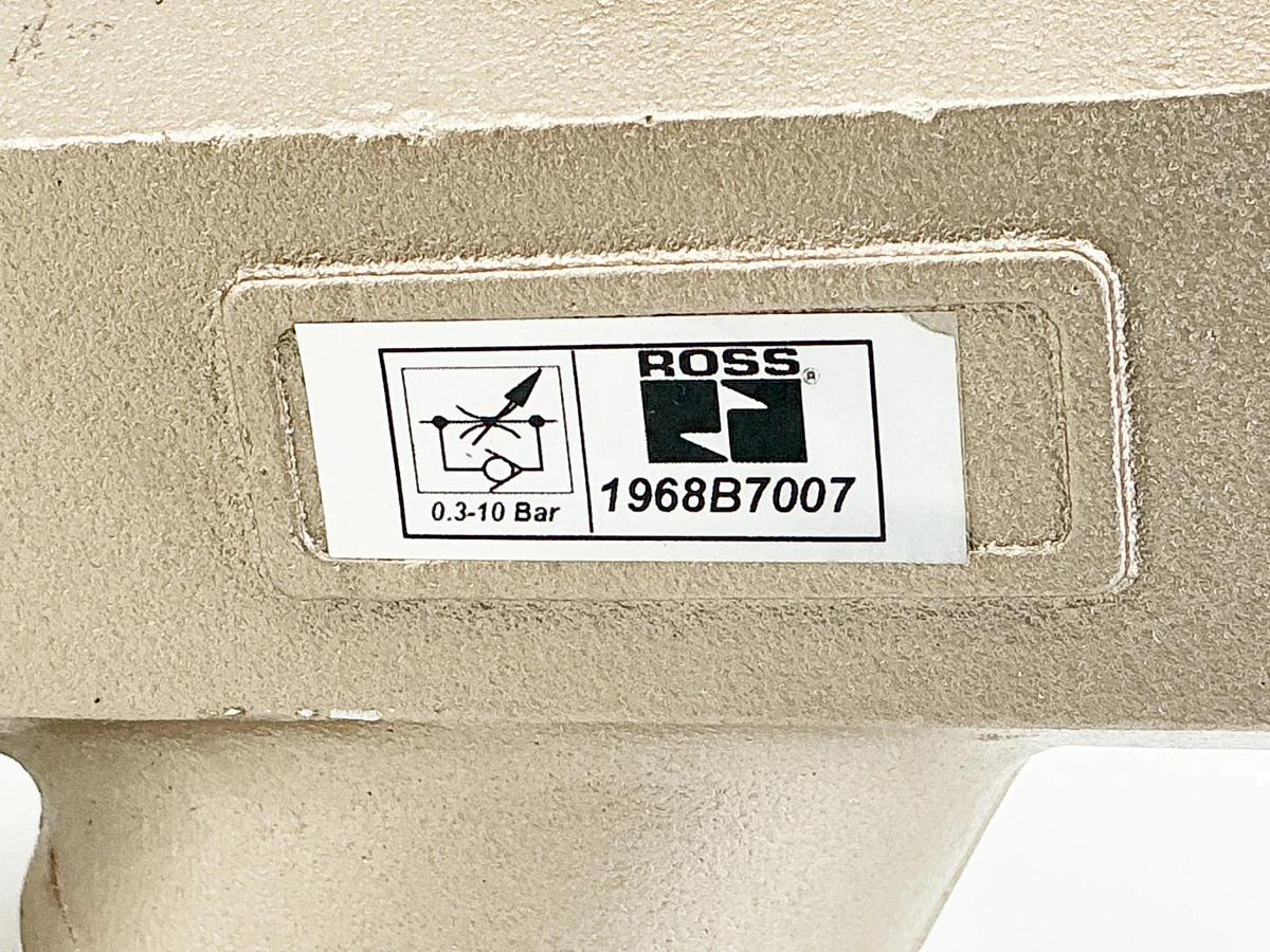 New Ross Controls 1968B7007 Flow Control Valve 19 Series 1-1/4" Port 1-1/4" Body