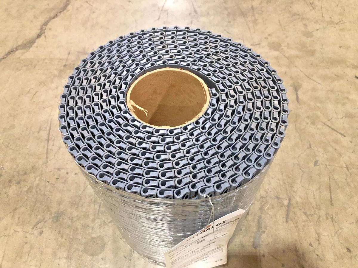 New Intralox 8095 Series 1000 Flat Top Acetal Gray 15.21FT x 12" W - No Box