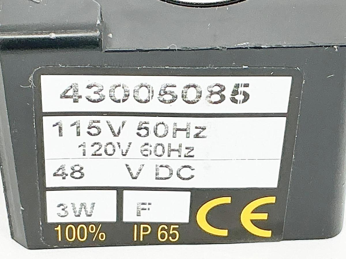 New Asco 43005085 Solenoid Coil 48VDC 115/120V 3W