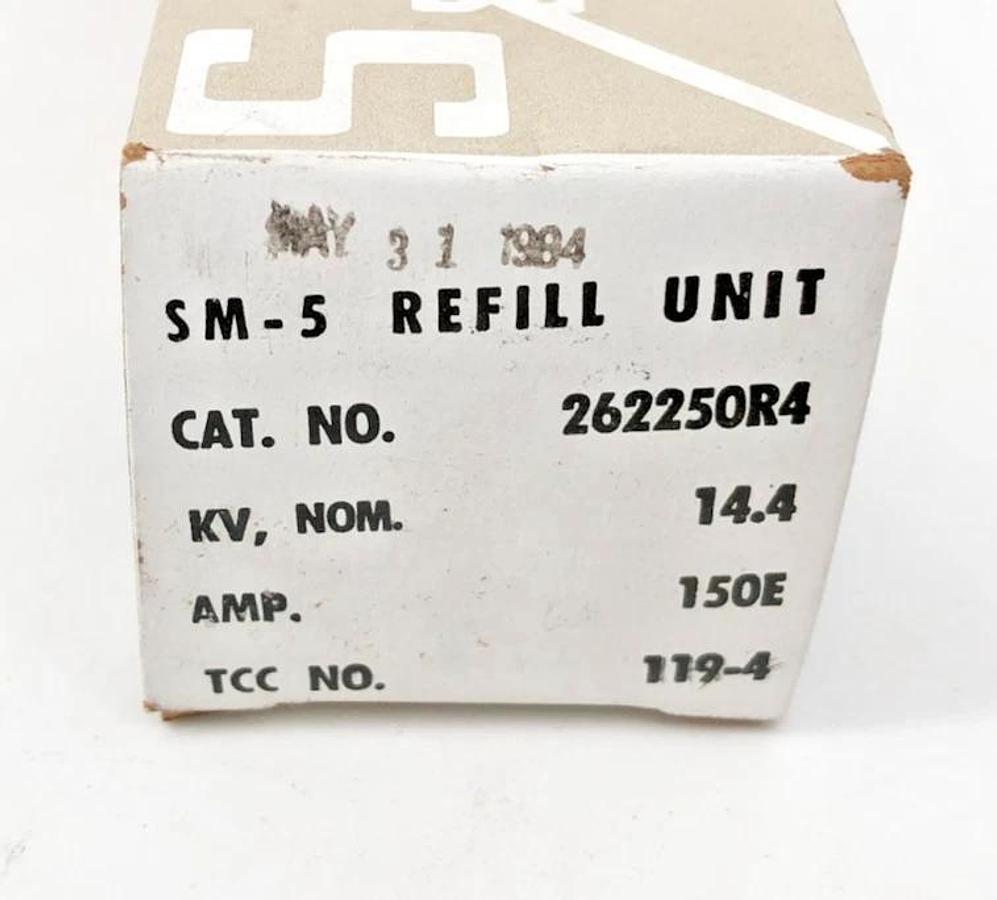 New S&C 262250R4 SM-5 Fuse Refill 14.4 kV 150E Amps