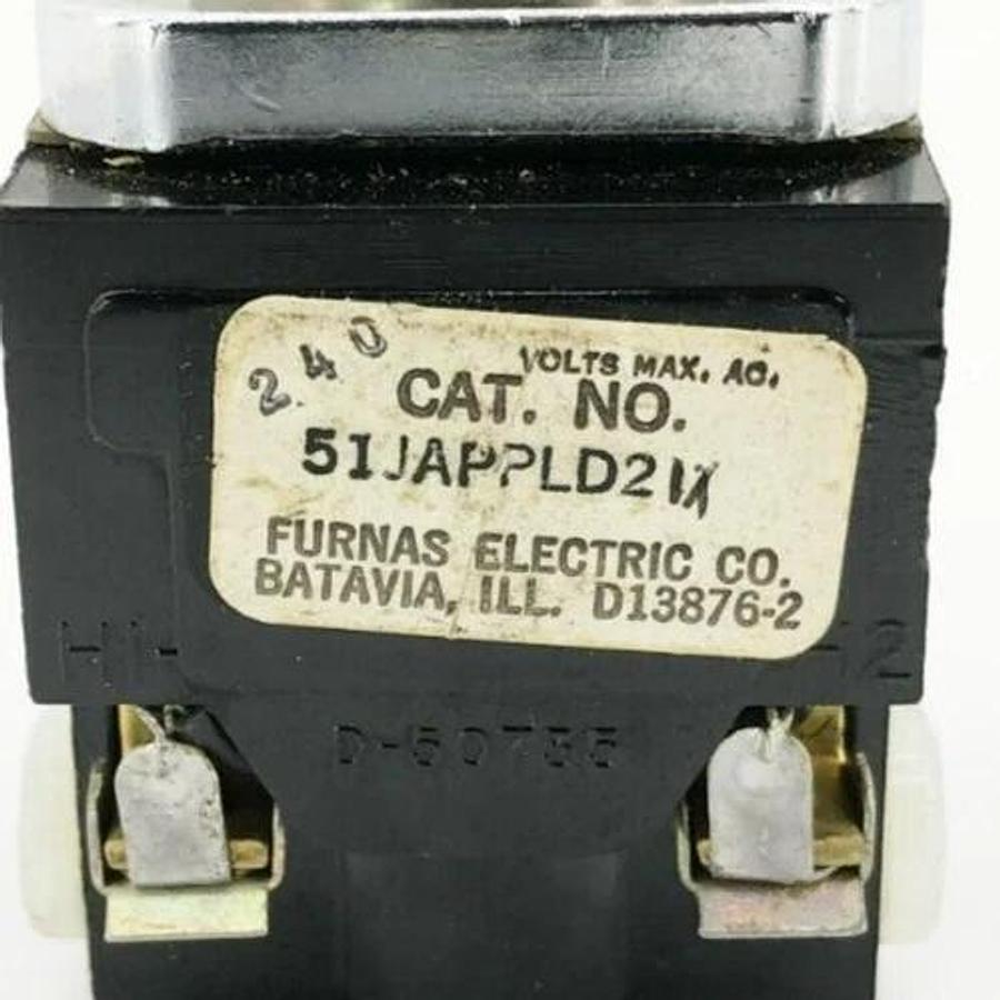New Furnas 51JAPPLDM21 Illuminated Pushbutton 240VAC Amber
