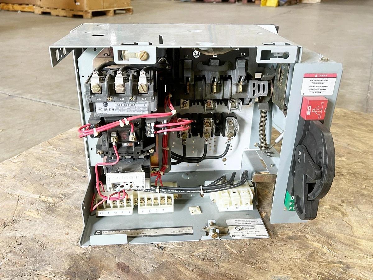 Used Allen Bradley 2112B-CDCD-7FA2H-20J-42GT-79U-9018 Fusible Combination Starter Siz