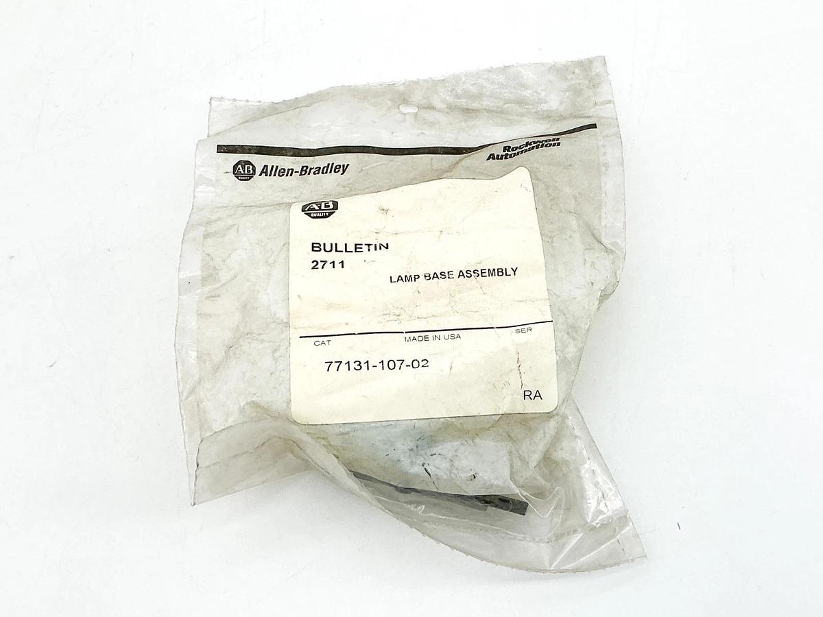 New Lot of 3 Allen Bradley 77131-107-02 Lamp Base Assembly