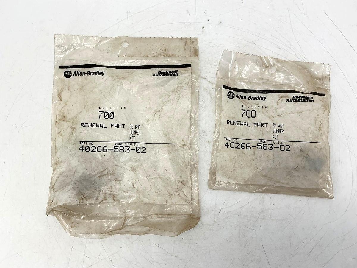 Lot of 2 New Allen Bradley 40266-583-02 Renewal Part 35A Jumper Kit