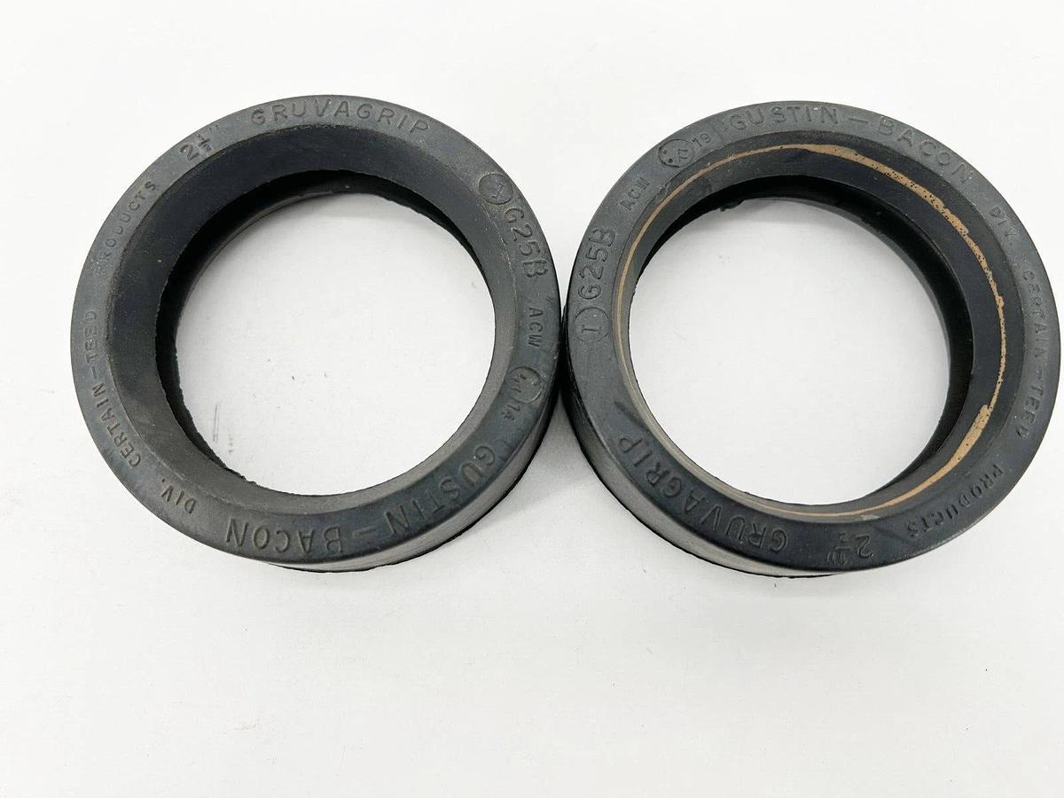 New Lot of 2 Gustin Bacon G25B Gasket 2-1/2"