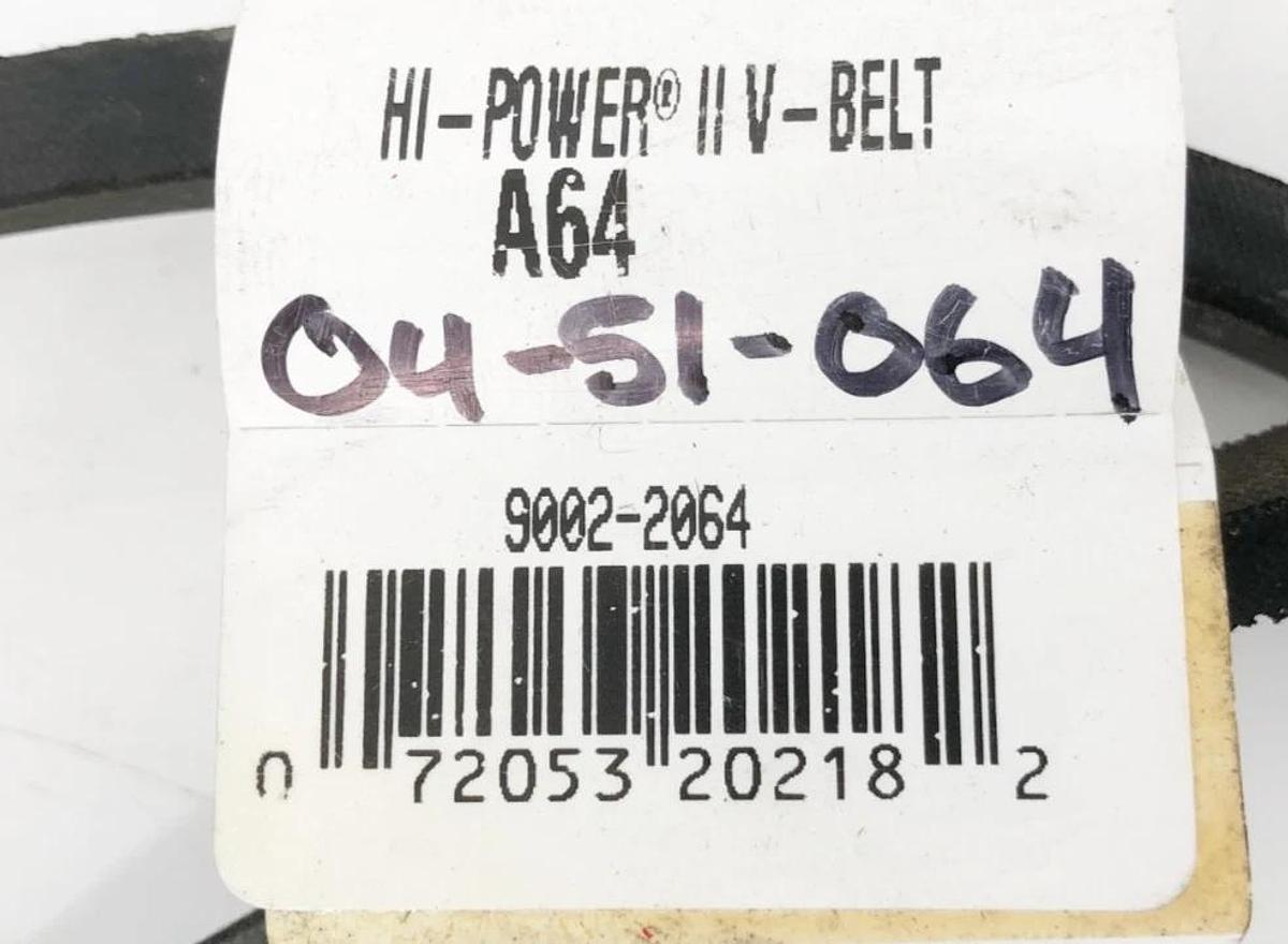 Lot of 2 New A64 V-Belts Gates 3002-2064 HY-T Plus 4L660 - No Box
