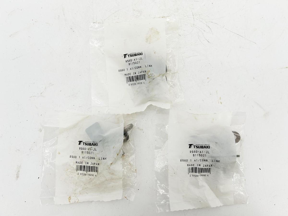 New Lot of 3 Tsubaki RS60-A1-JL Roller Chain Link RS60 1 A1/CONN LINK B115021