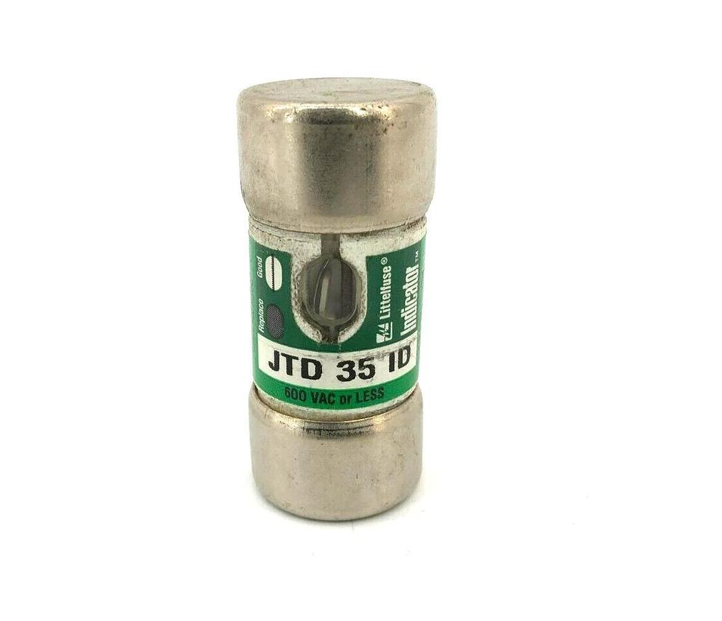 New Littelfuse JTD-35-ID Fuse 35A 600VAC Class J Time Delay W/ Indicator