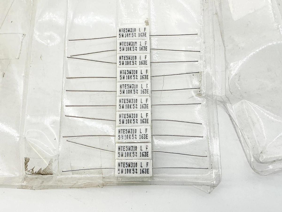New Lot of 10 NTE 5W310 Resistor 5W 10OHM 5%
