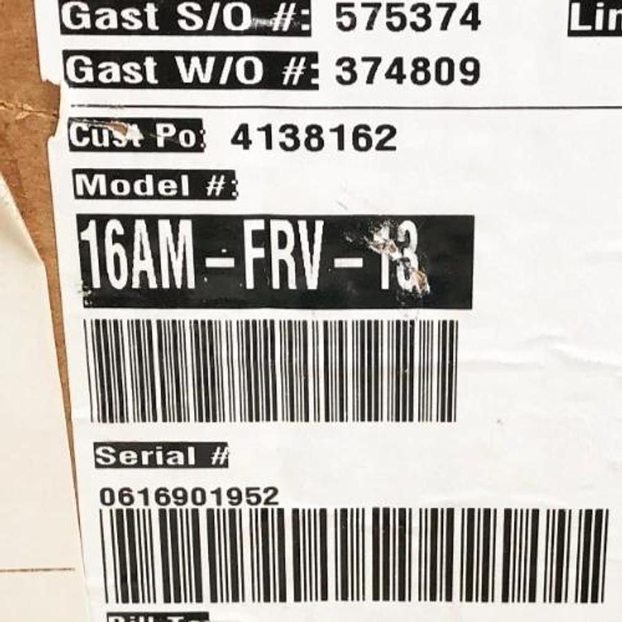 New Gast 16AM-FRV-13 Reversible Air Motor 9HP 6.7KW 100psi 275 CFM