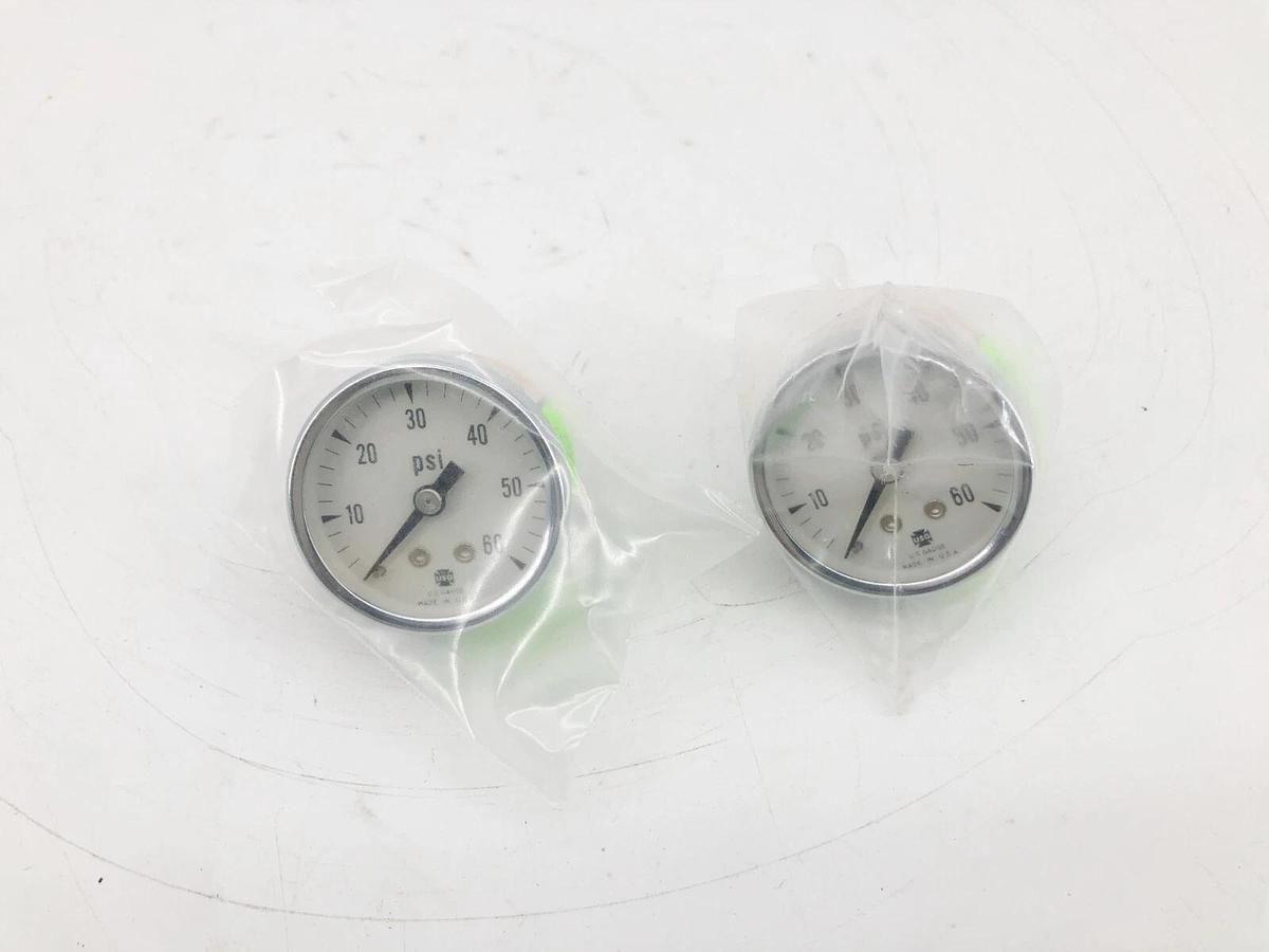 Lot of 2 New Ametek P500 Pressure Gauges 1/8" CBM 0-60psi