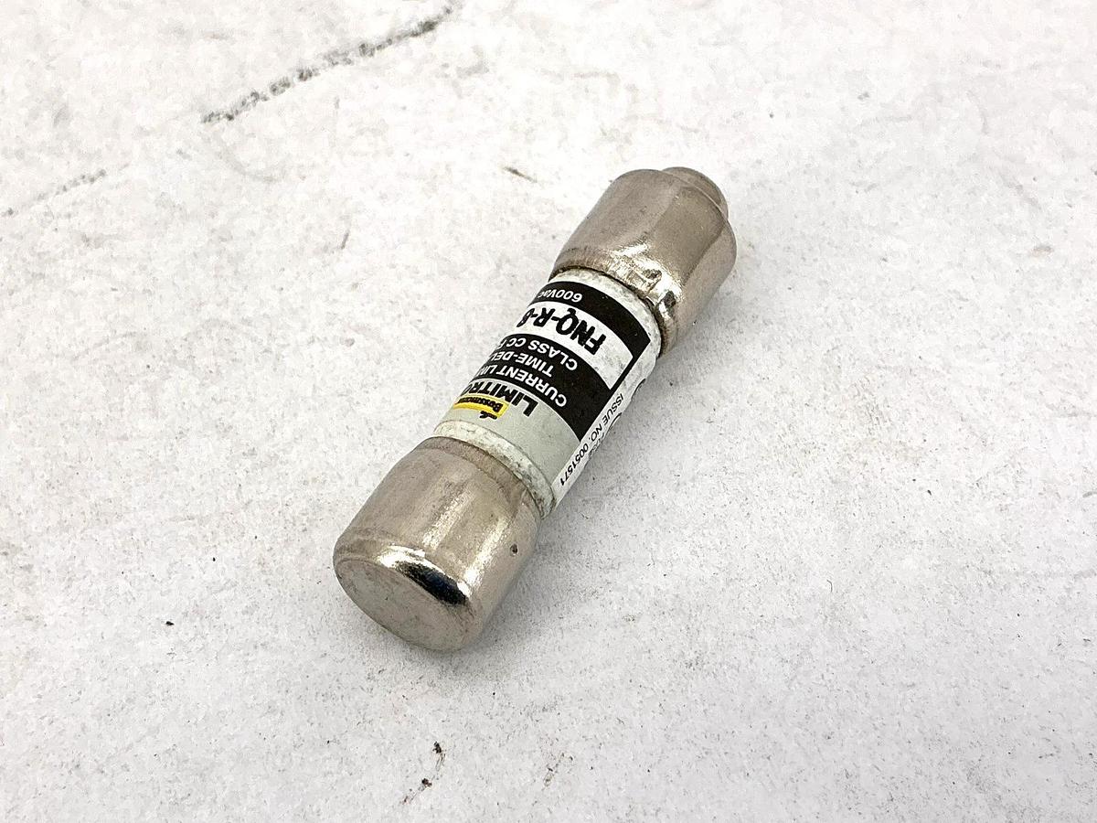 Lot of 4 New Bussmann FNQ-R-8 Limitron Current-Limiting Class CC Fuse 8A 600V
