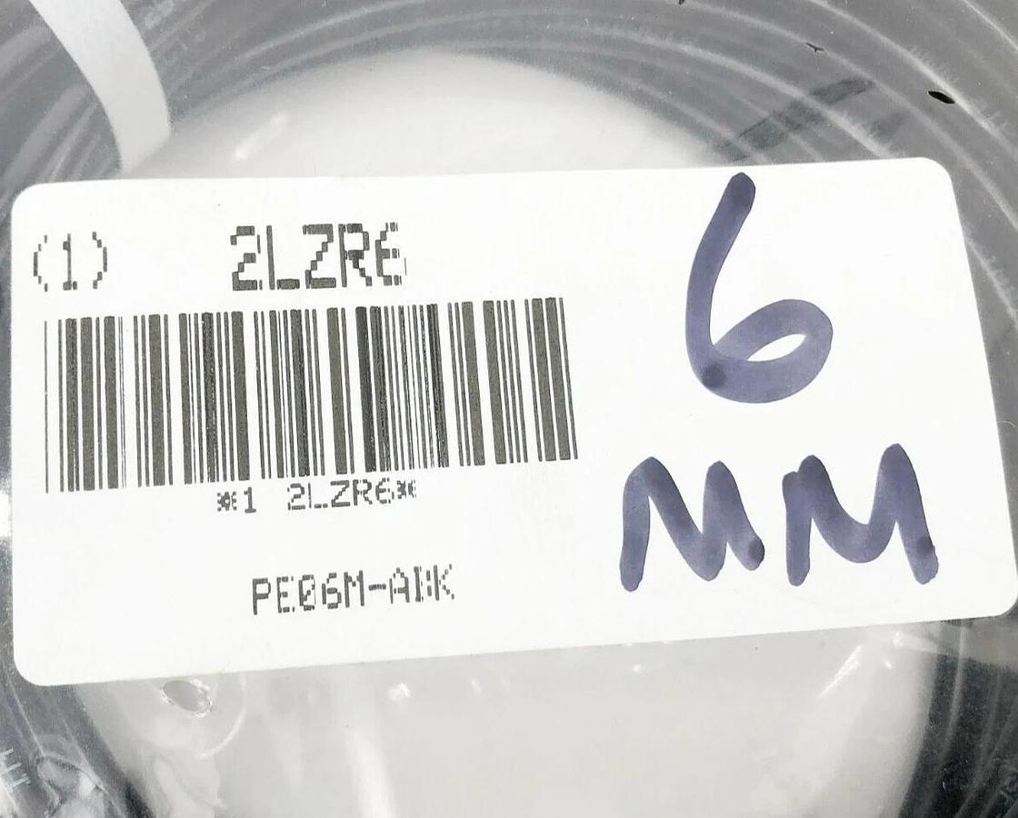 New 2LZR6 Tubing 6mm Outer Diameter 100FT. PE06M-ABK