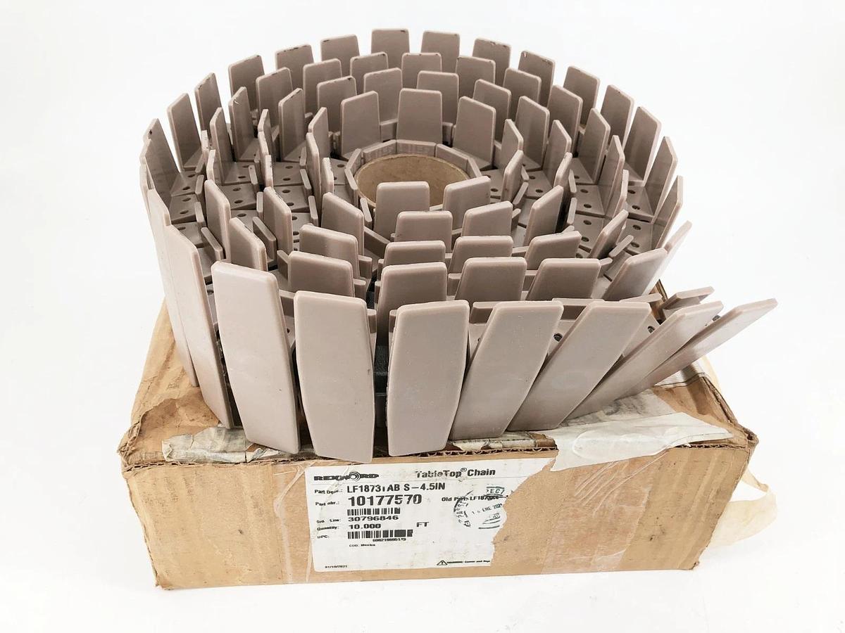 New Rexnord LF1873TAB S-4.5IN TableTop Chain 10177570 10 FT.