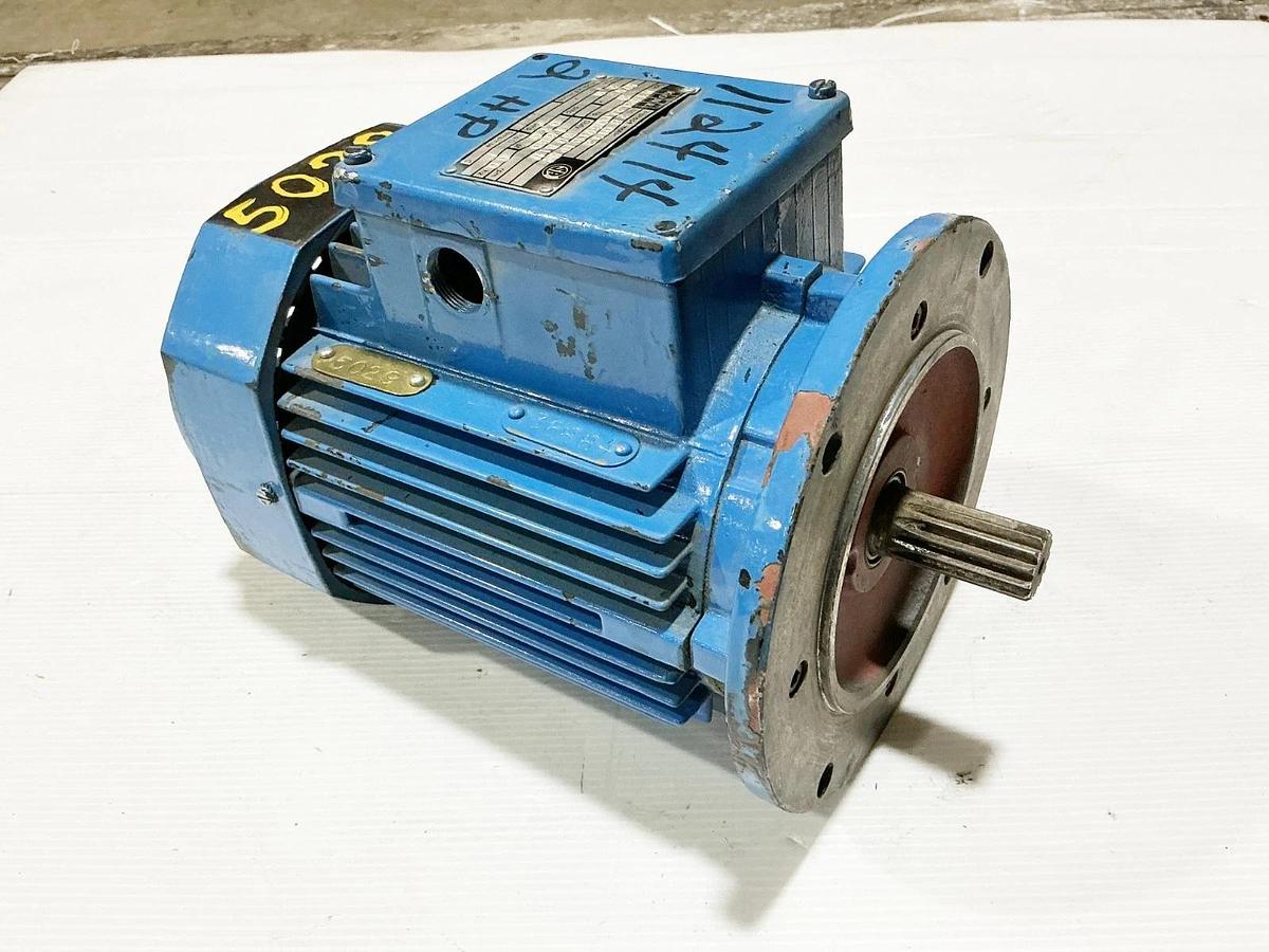 Used Kone MT09L2A10801BIP54 Electric Motor 2HP 575V 1680RPM 2.8A 3PH 280102