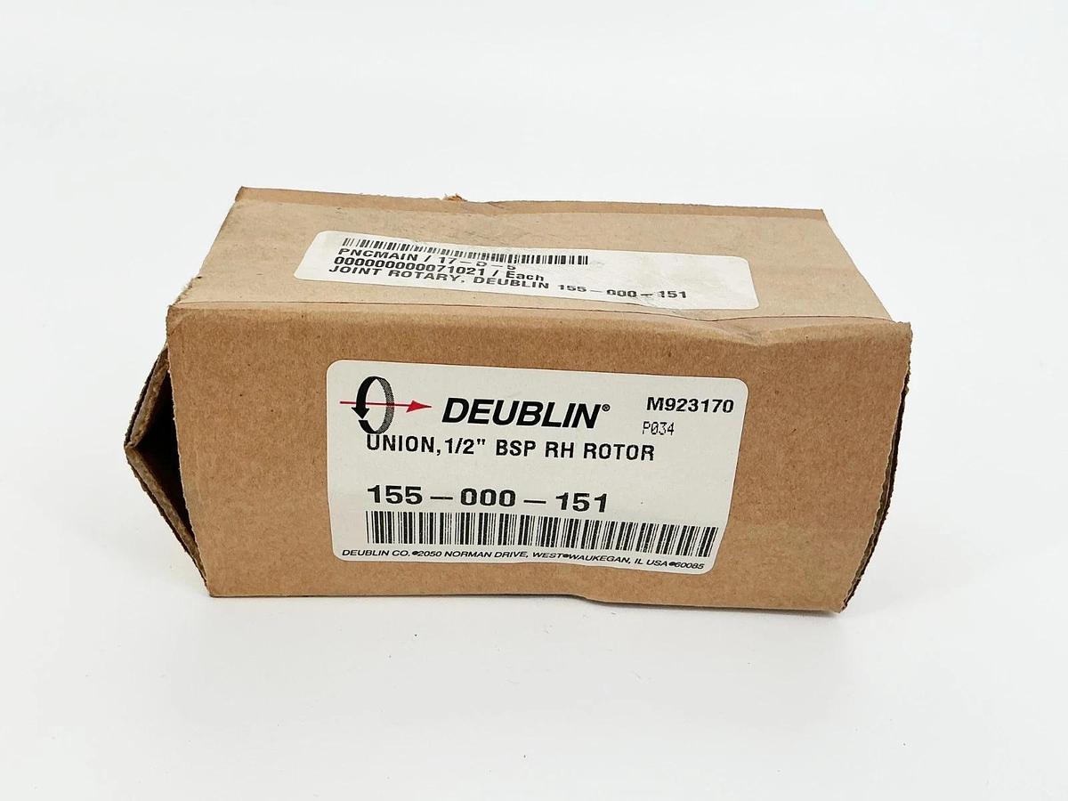 New Deublin 155-000-151 Rotary Union 1/2" BSP RH