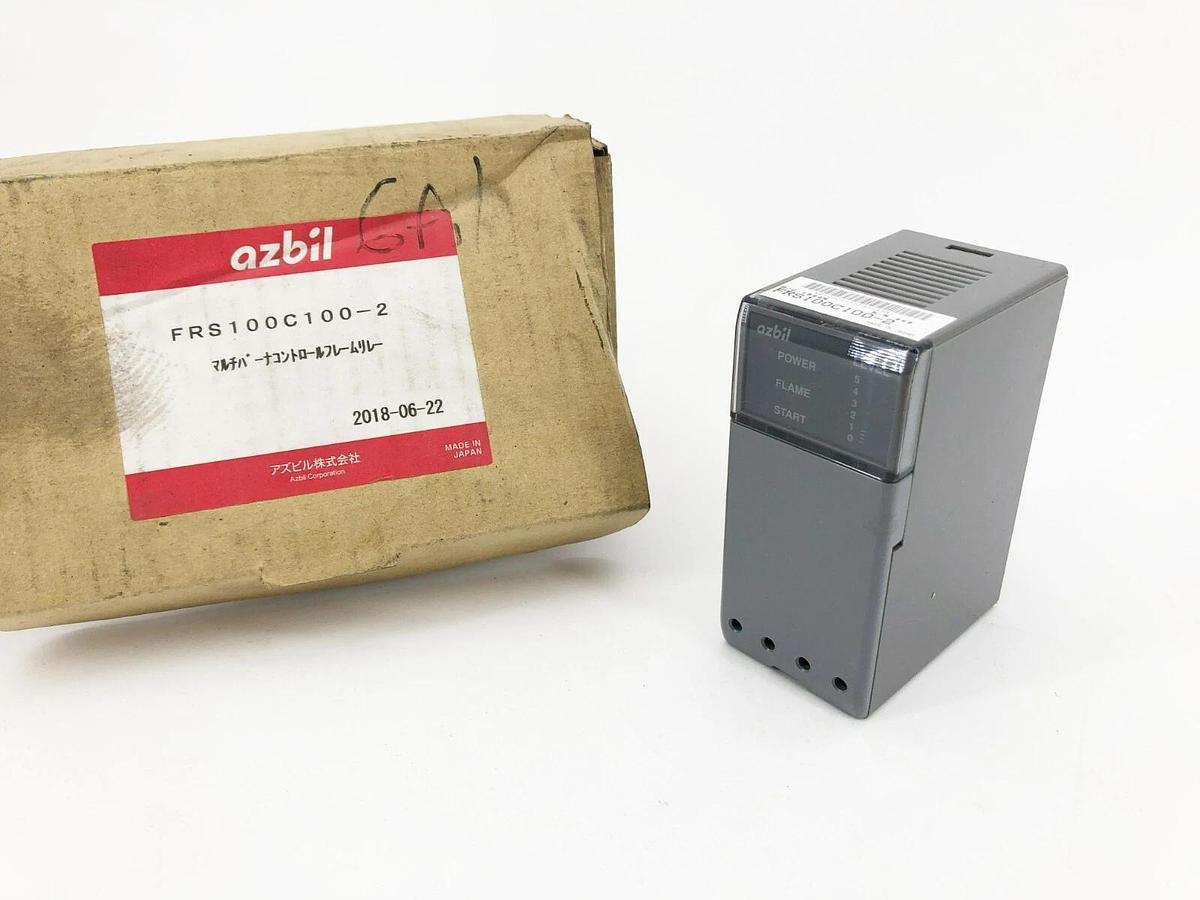 New Azbil FRS100C100-2 Multi-Burner Controller Flame Relay 100VAC 7W Max