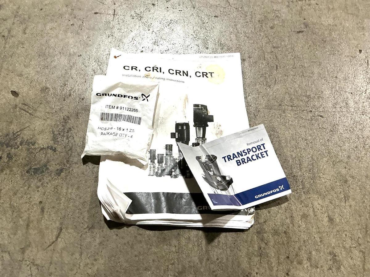 New Grundfos CR3-6-A-FGJ-A-V-HQQV 96083275 Multistage Centrifugal Pump End 56C