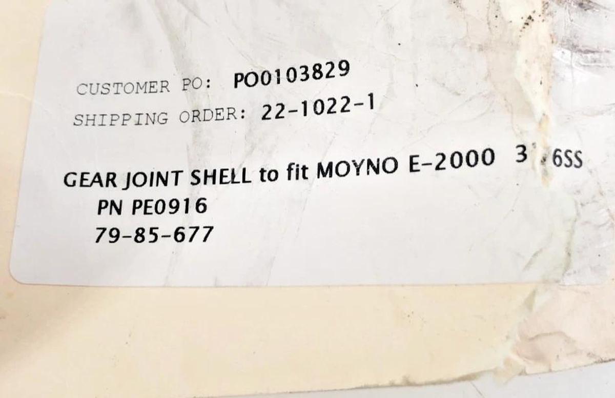 New Moyno PE0916 Gear Joint Shell for E-2000 316SS - No Box