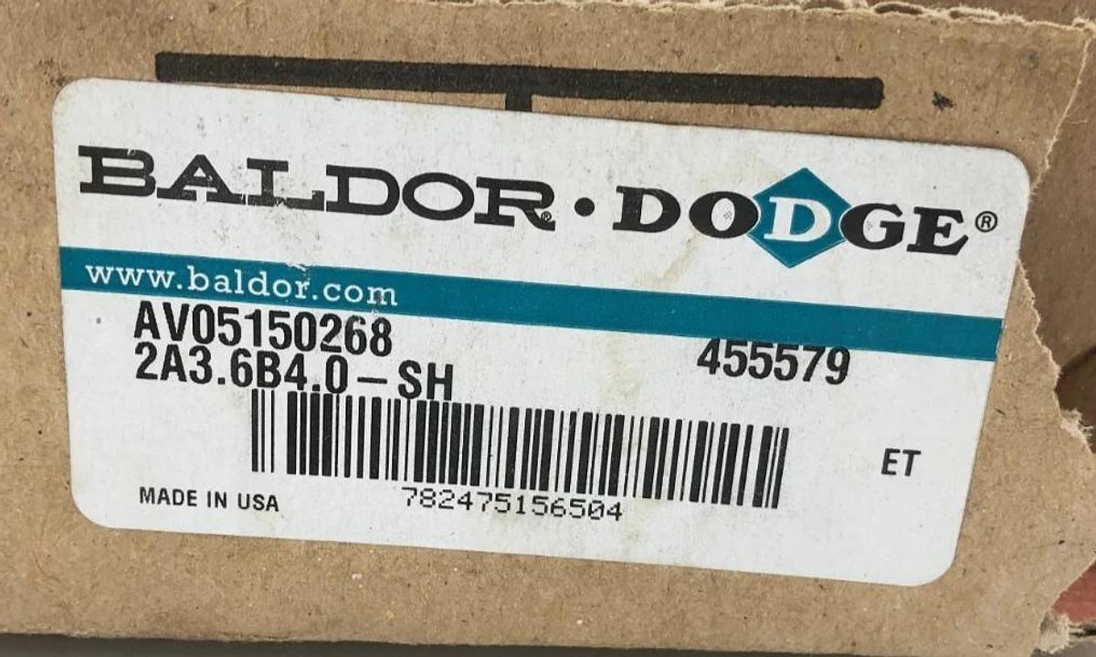 New Baldor Dodge 455579 Sheave AV05150268 2A3.6B4.0-SH