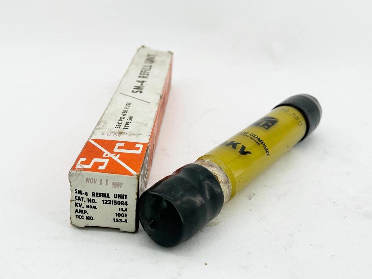 New S&C Electric 122150R4 Fuse Refill 100A 14.5KV