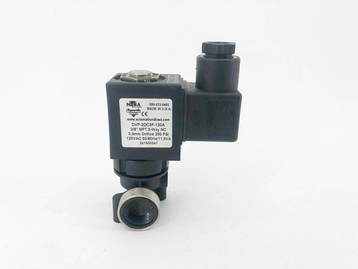 New Nitra DVP-2DC3F-120A Solenoid Valve 2-Way 3/8" NPT 120VAC - No Box