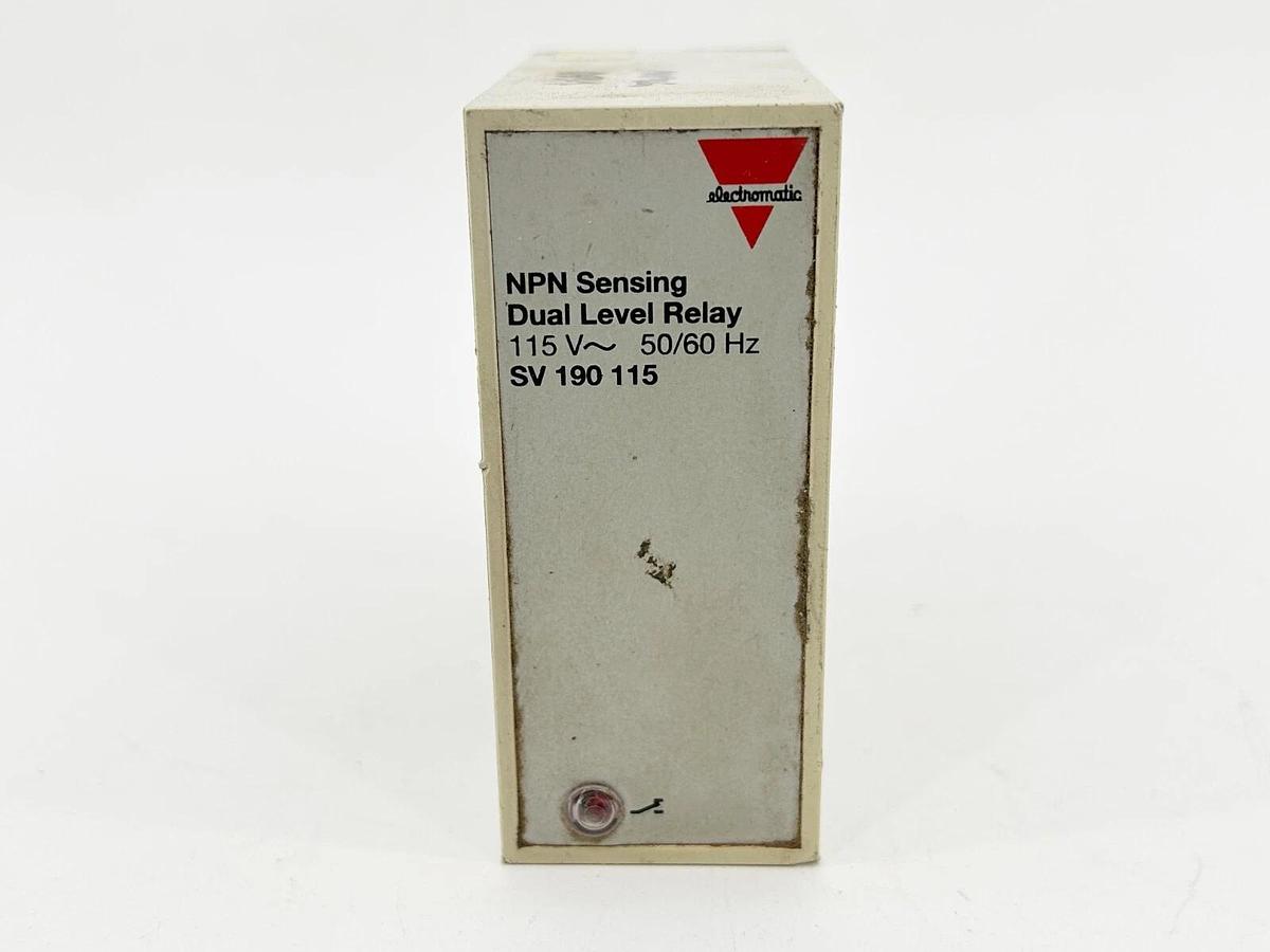 Used Electromatic SV-190-115 Dual Level Relay 10Amp 115/250Vac 2W 50/60Hz 11Pin