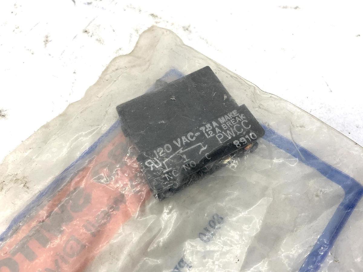 New Honeywell PWCC Micro Switch Contact Block 1.2-7.5A 120V 8910